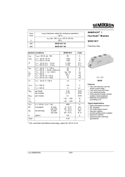 SEMIPACK® 1 Fast Diode Modules SKKD 90 F