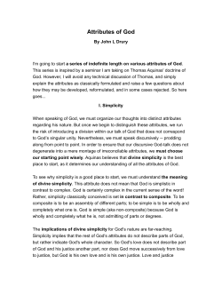 Attributes of God