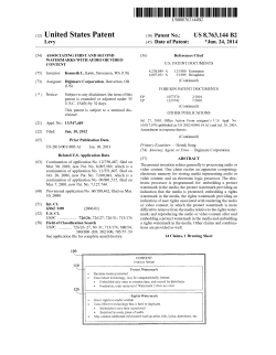 Associating first and second watermarks with audio or video content