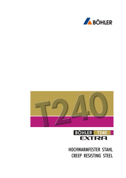 HOCH WARM FES TER STAHL CREEP RE SI STING STEEL