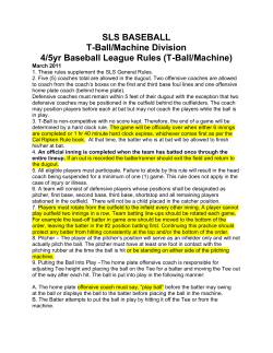 SLS BASEBALL T-Ball/Machine Division 4/5yr Baseball League