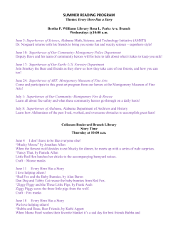 summer reading program - Montgomery City