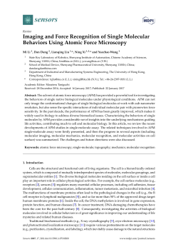 Imaging and Force Recognition of Single Molecular Behaviors