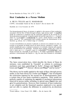 Heat Conduction in a Porous Medium