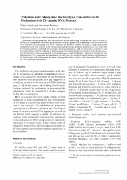 Protamine and Polyarginine Bacteriolysis. Similarities