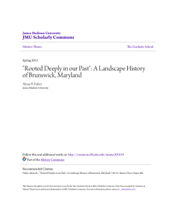 "Rooted Deeply in our Past": A Landscape History of Brunswick