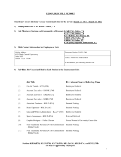 EEO PUBLIC FILE REPORT