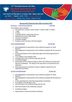 Sponsorship Opportunities (Not Including VAT)