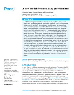 A new model for simulating growth in fish
