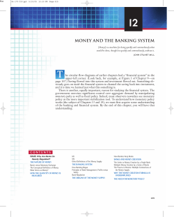 money and the banking system