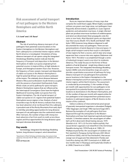Risk assessment of aerial transport of rust pathogens to the Western