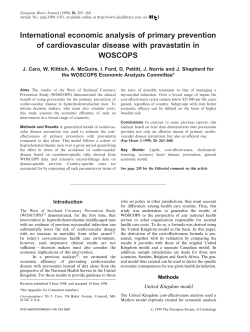 International economic analysis of primary prevention of