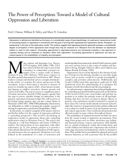 The Power of Perception: Toward a Model of