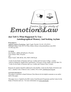 Just Tell Us What Happened To You