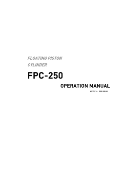 Floating Piston Cylinder Manual