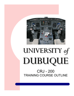 CRJ 200 TCO - University of Dubuque
