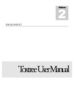 Toxtree user manual - EURL ECVAM