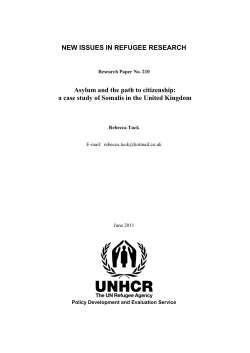 new issues in refugee research