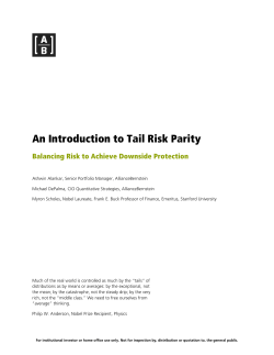 An Introduction to Tail Risk Parity
