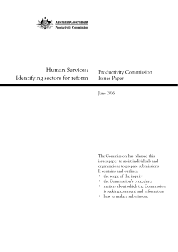Human Services: Identifying sectors for reform