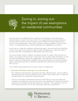 Read &ldquo;Zoning in, zoning out: the impact of use exemptions on