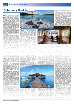 Solomon`s Gold - Solomon Islands Visitors Bureau