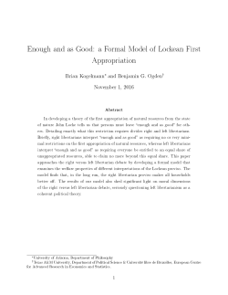 Enough and as Good: a Formal Model of