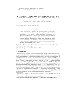 a generalization of reduced rings