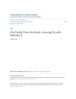 Our Family From the Inside: Growing Up with Malcolm X
