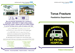 Torus Fracture - the Ashford and St Peter`s Resource Centre