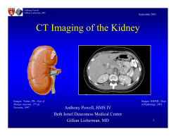 CT Imaging of the Kidney
