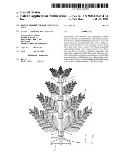 Power distributor for christmas tree