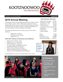 Summer Newsletter 2016