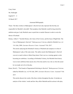 Annotated Bib Example 2017_Hamlet and Macbeth