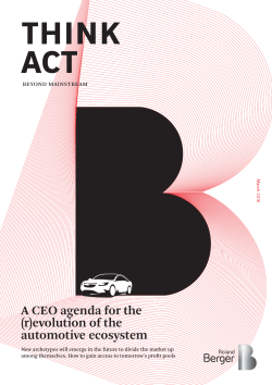 A CEO agenda for the (r)evolution of the automotive ecosystem