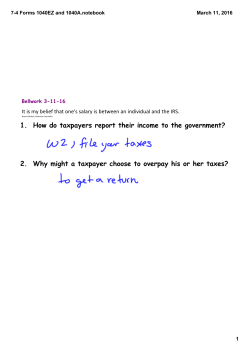 7-4 Forms 1040EZ and 1040A.notebook