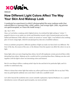 MAKEUP How Different Light Colors Affect The Way