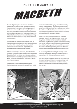 Plot Summary oF - Manga Shakespeare