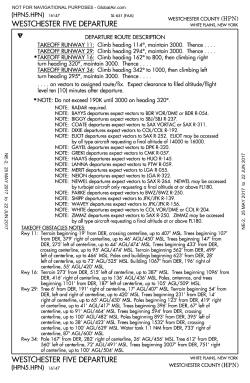 HPN Westchester Five, Cont.1 Departure