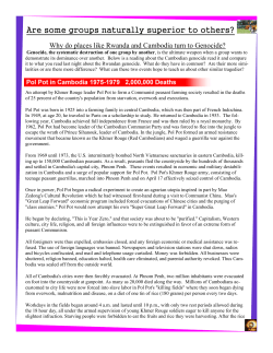 Rwanda and Cambodia Worksheet