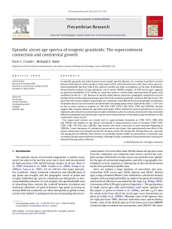 Precambrian Research Episodic zircon age spectra of orogenic