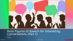 More Figures of Speech for Interesting Conversations (Part I)