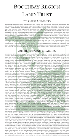 2015 - Boothbay Region Land Trust