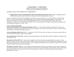 Gen Ed 10 - VAPA Pilot Assessment SP14