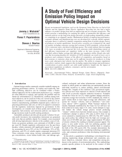 A Study of Fuel Efficiency and