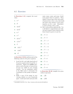 Exercises 1