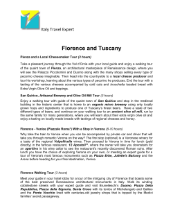 Florence and Tuscany