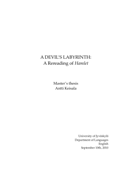 A Devil`s Labyrinth: A Rereading of Hamlet