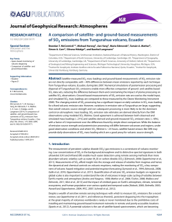 A comparison of satellite‐and ground‐based measurements of SO2