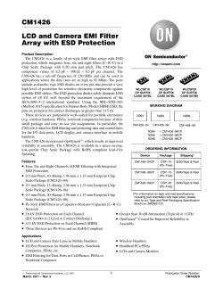 CM1426 - LCD and Camera EMI Filter Array with ESD